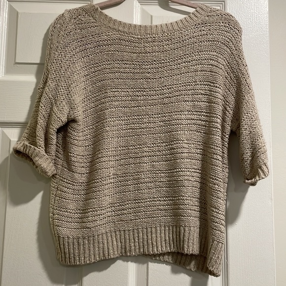 Beige T-shirt sweater - Picture 3 of 3
